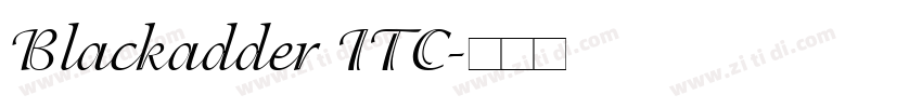 Blackadder ITC字体转换